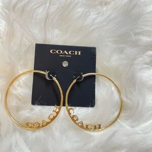Coach Gold Hoop Earrings
